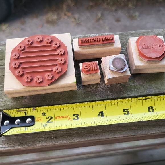 Stampin Up Rubber Stamps Set of 5 - Picture 2 of 2